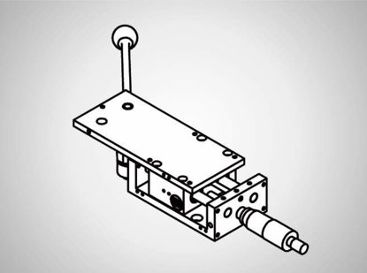 Slika PR79 Linear table 40mm w. man. adjust. + ax. Stop